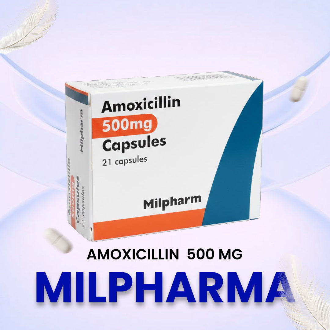 Amoxicillin 500mg capsules by Milpharm